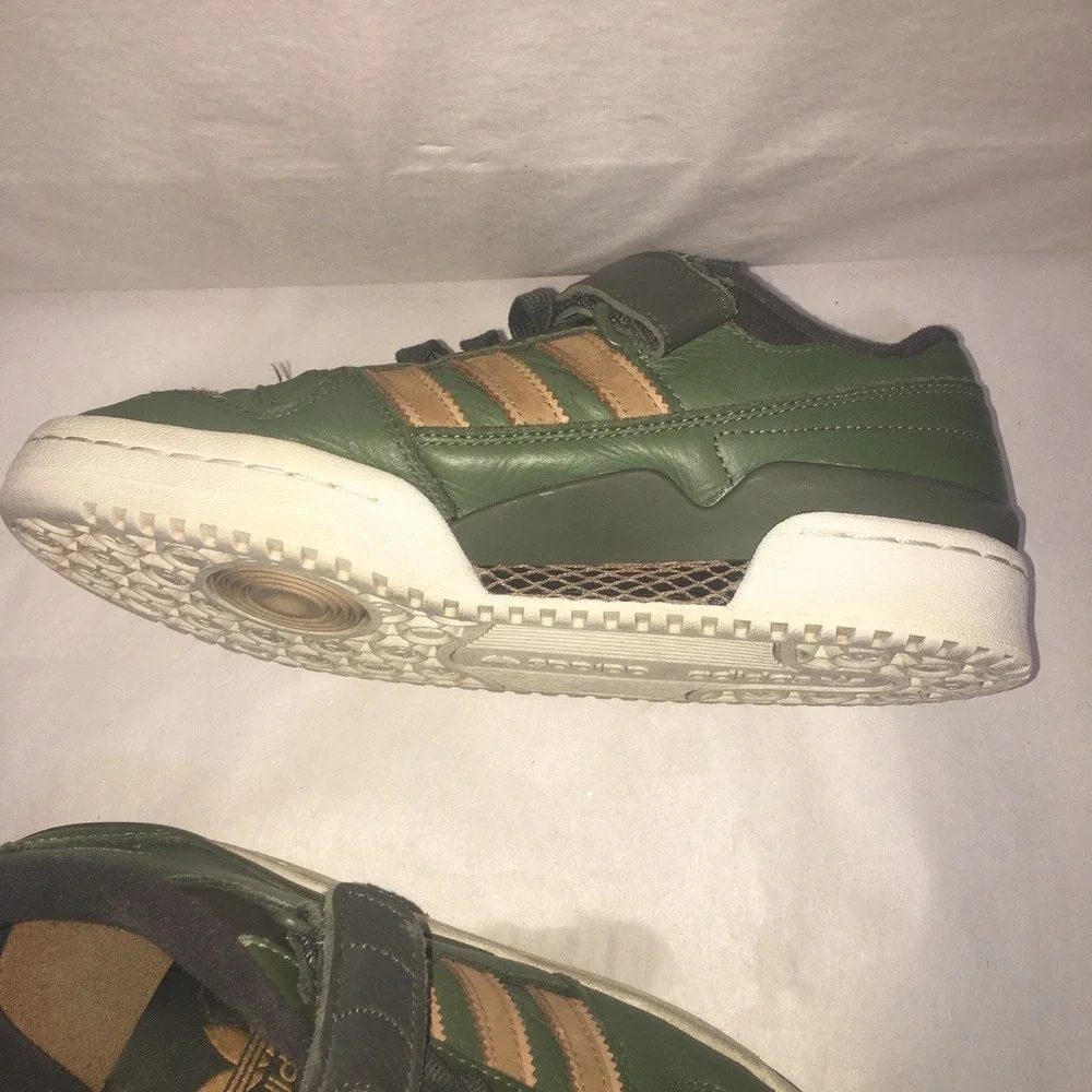 Adidas Forum Low HQ9125 Olive Mesa US Size 7.5 Leather